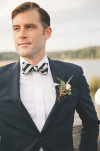 groom in bow tie