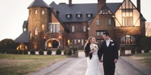 Couple in front of Dover Hall Venues